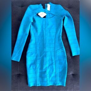 Sara Boo , light blue bandage dress, long sleeve, size S, brand new